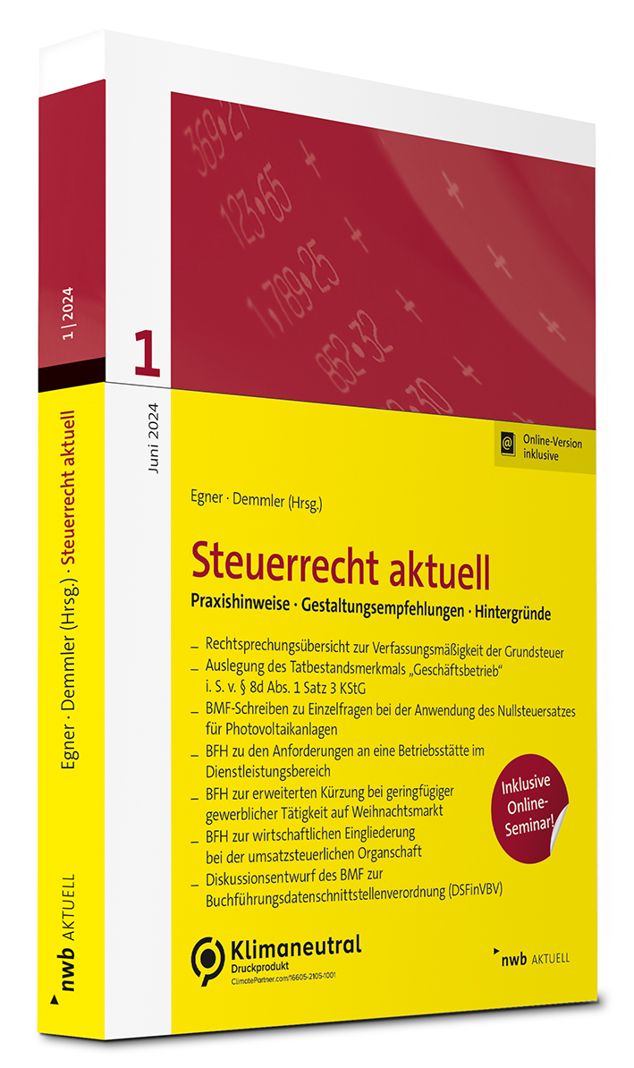 NWB Steuerrecht aktuell 1/2024